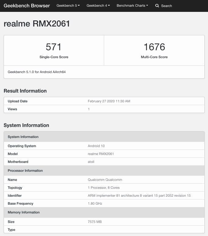 Realme 6 vs Redmi Note 8 Pro - MediaTek Helio G90 Geekbench benchmark revealed showing the performance difference between Helio G90t & Snapdragon 720G of Realme 6 Pro 3 Realme 6 Pro geekbench