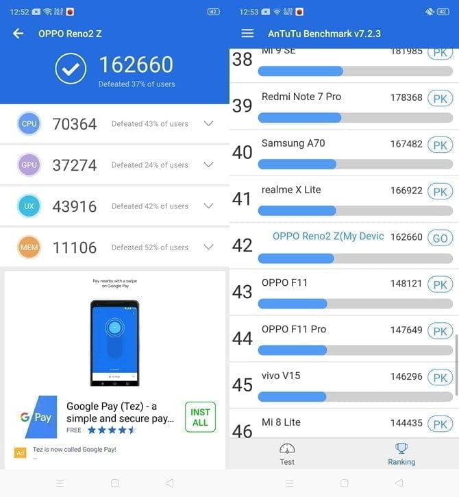 Mediatek Helio P95 vs Helio P90 vs Helio G80 & G70 Comparison – Literally the same specification as the P90 but apparently it does more AI 3 Reno 2Z Antutu