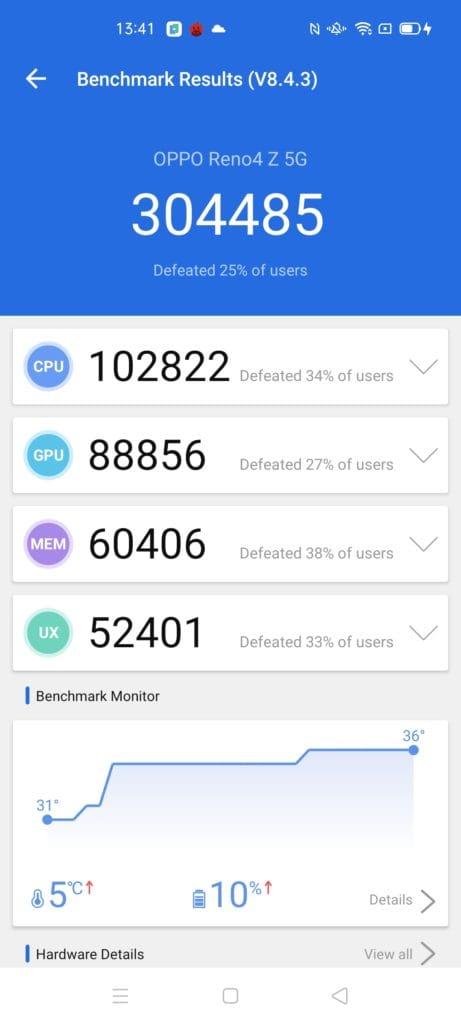Mediatek Dimensity 800U vs 800 & 720 vs Qualcomm Snapdragon 750G Compared – How does the Realme 7 5G performance to Realme V5 & Xiaomi Mi 10T Lite 5G? 7 Screenshot 2020 11 06 13 41 27 68 c198c715d99ba250d5a335743408f64f 461x1024 1