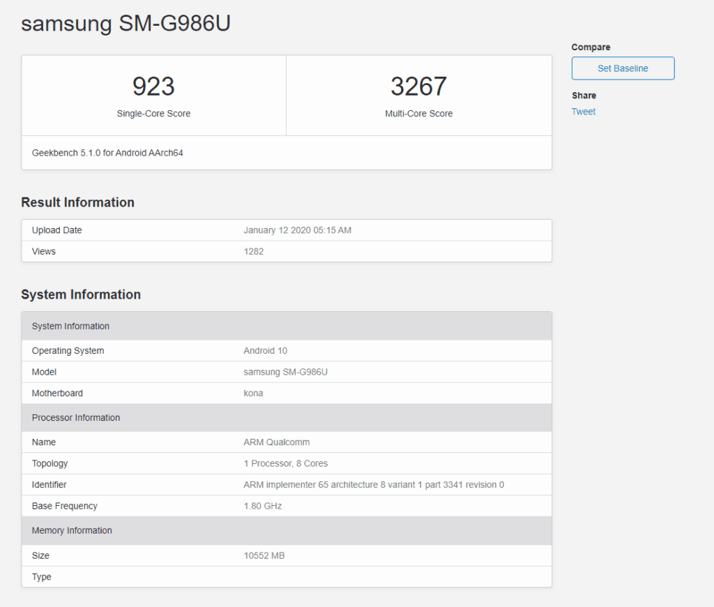 Samsung Galaxy S20 - Exynos 990 vs Qualcomm Snapdragon 865 Geekbench Results Compared 3 Snapdragon 865 1024x870 1