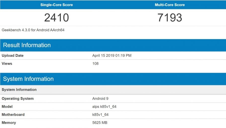 helio g90t geekbench