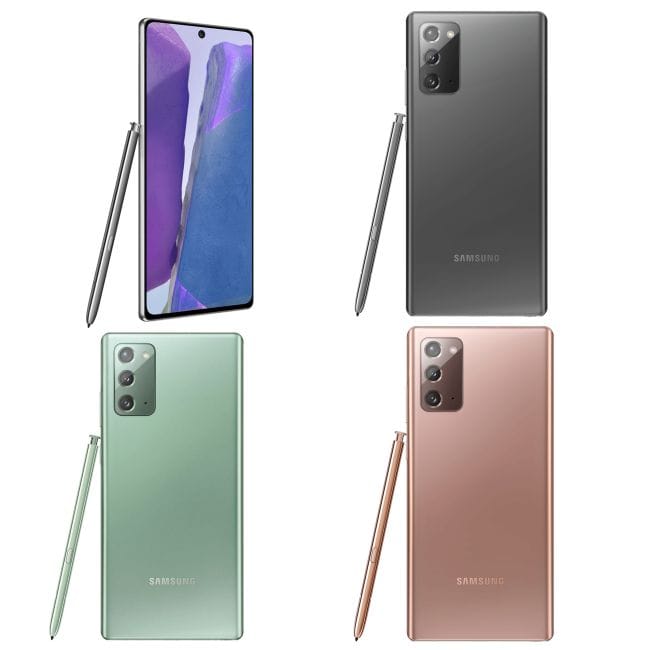 Samsung Galaxy Note 20 – Exynos 990 vs Snapdragon 865+ Geekbench Benchmarks Comparisons – New improved Exynos 990? 5 note20 render2