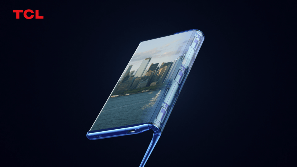 TCL Fold 'n Roll concept demoed, providing 6.87”, 8.85”, 10” display sizes with adjustable aspect ratio & a promise of a simple foldable in 2021 3 20210408112745 1024x576 1