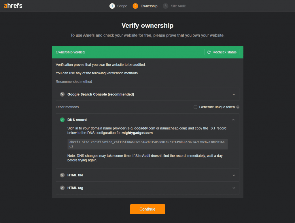 How to find the IP or host of a website scraping content? DMCA Copyright Takedown Notice Advice 2 Ahrefs 1024x774 1