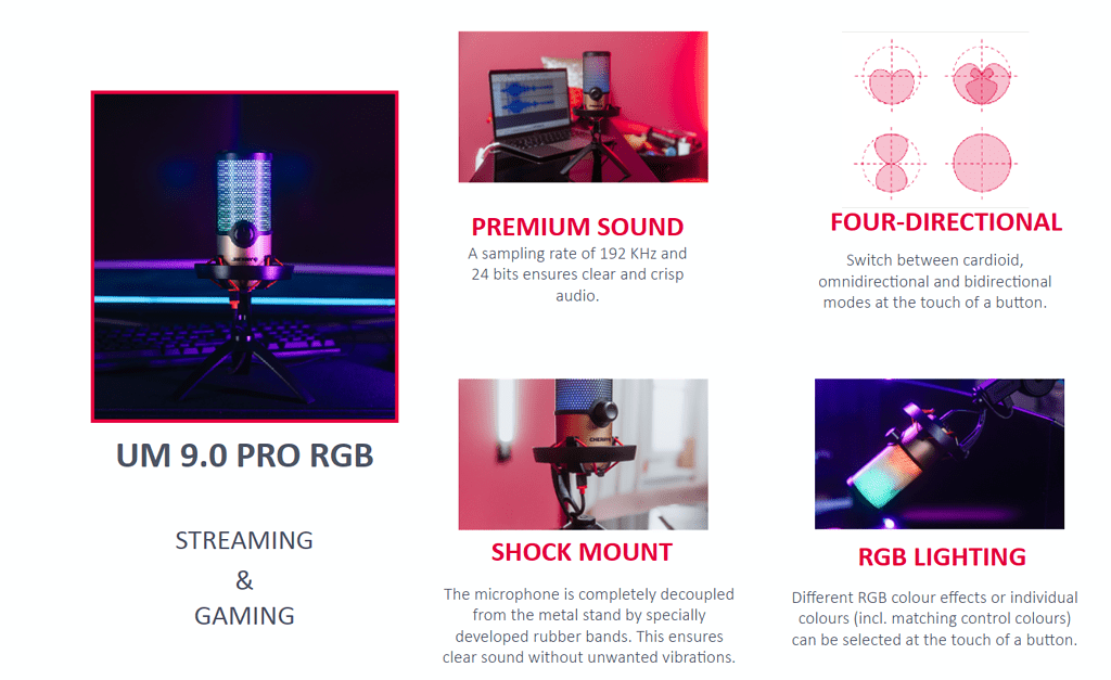 CHERRY Launches USB Microphones Including UM 9.0 PRO RGB USB Microphone 6 CHERRY UM 9 0 PRO RGB 1024x628 1