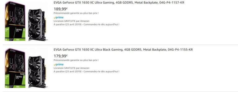 Full Nvidia GeForce GTX 1650 specifications revealed. Reference card to cost £149. EVGA XC Ultra Black – £160