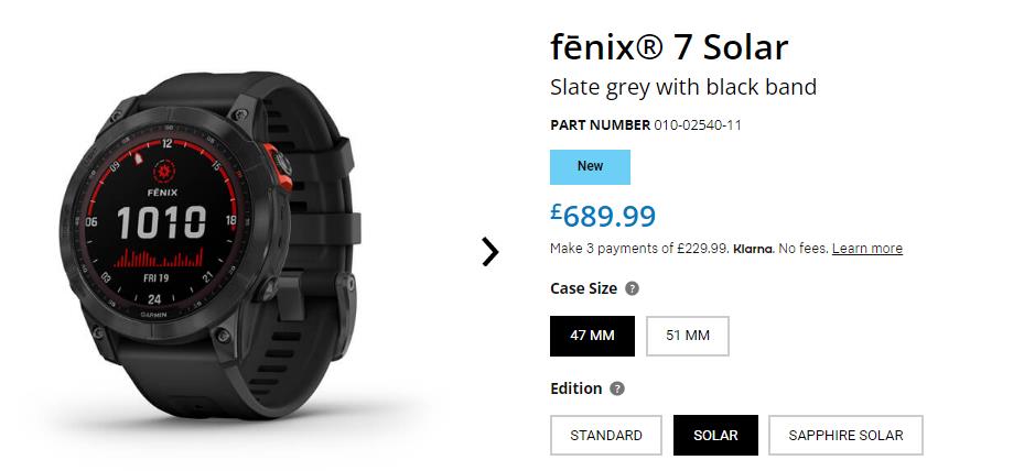 Fenix 7 Price