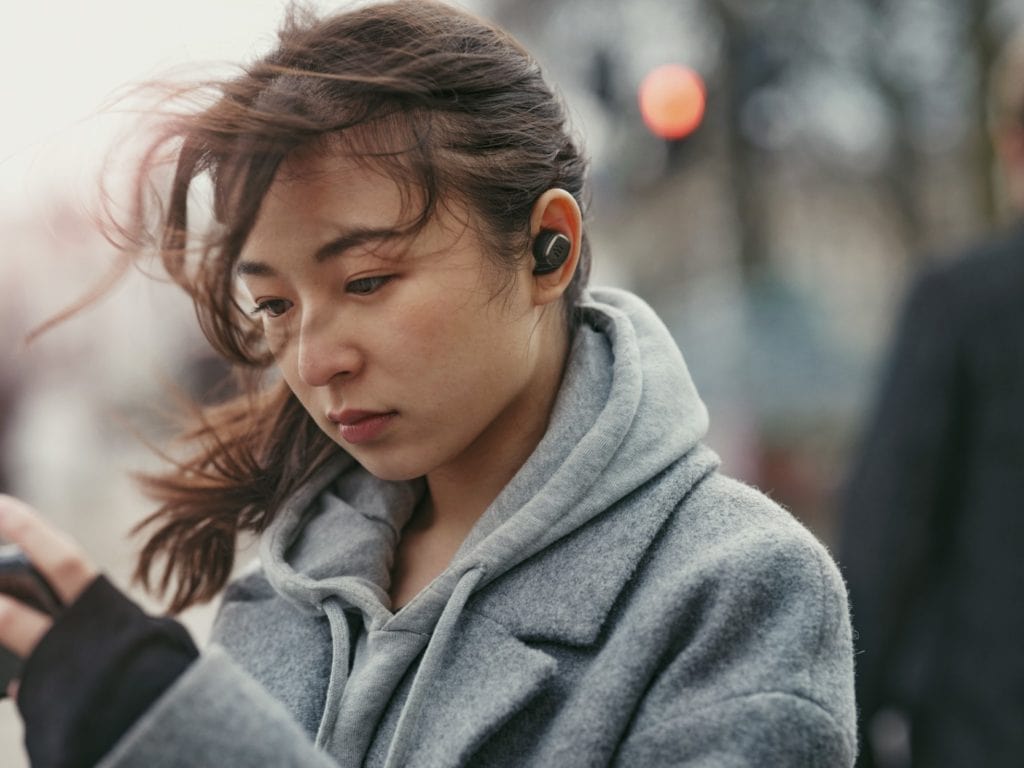 EPOS GTW 270 Hybrid Wireless Earbuds Launched for with AptX LL USB-C dongle for low latency gaming 4 GTW 270 lifestyle 04 1024x768 1