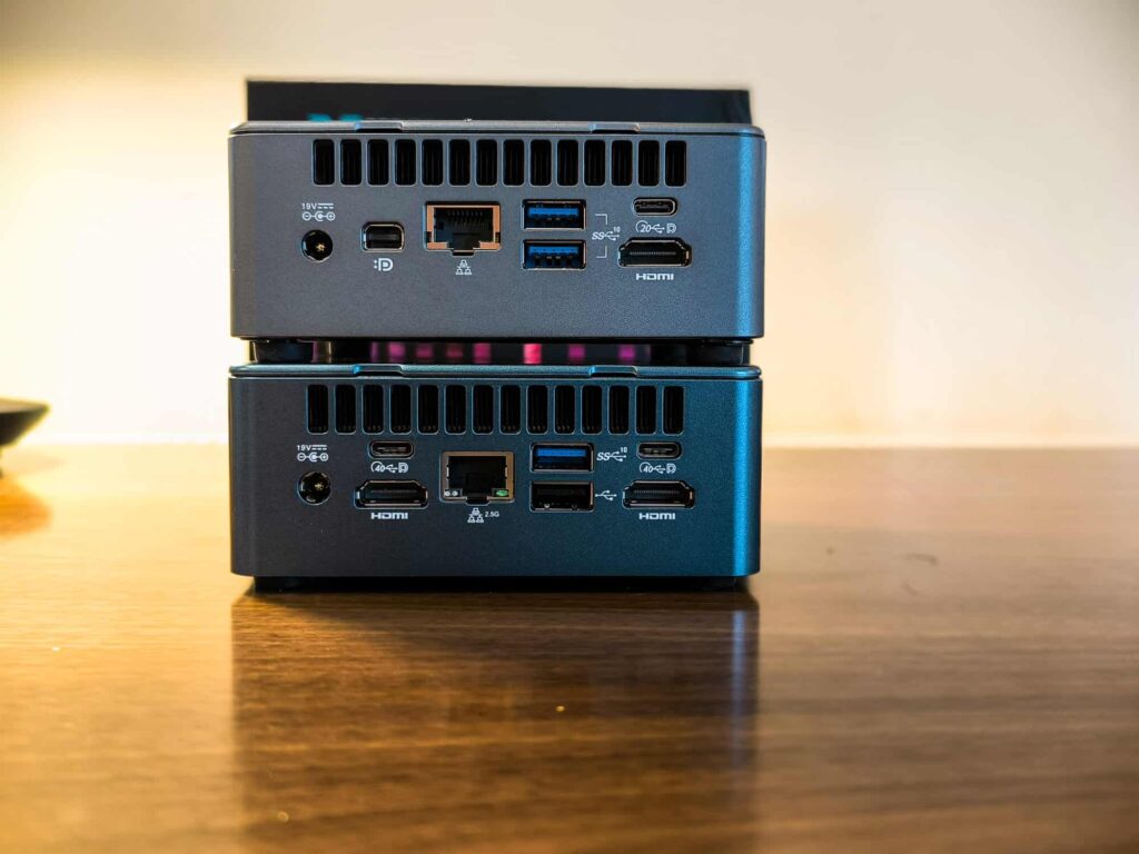 The cheapest multi-gigabit switches (2.5G, 5, & 10Gbps) for 2024 – Affordable 10GbE & 2.5GbE networking 3 Geekom Mini IT13 Mini PC Review Rear Ports 1