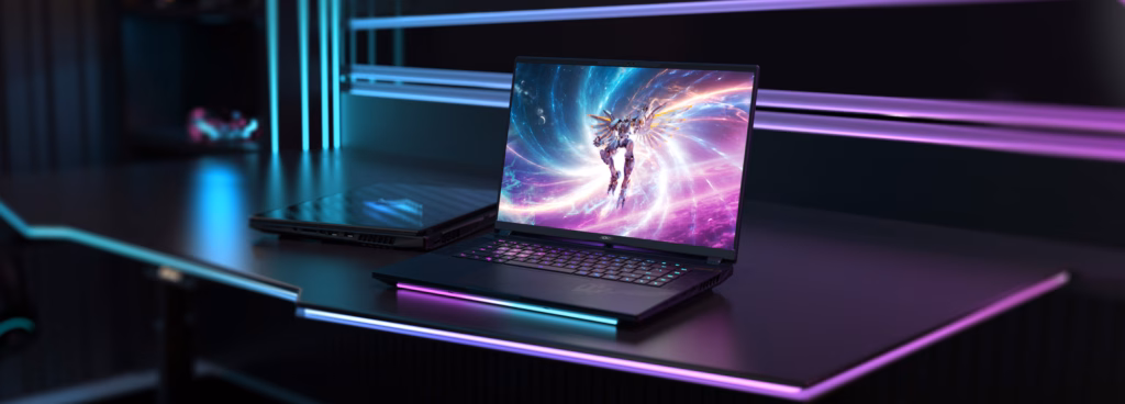 What Laptops have Thunderbolt 5 in 2025 - List of TB5 Laptops 14 Gigabyte AORUS Master 16 AM6H 1024x368 1