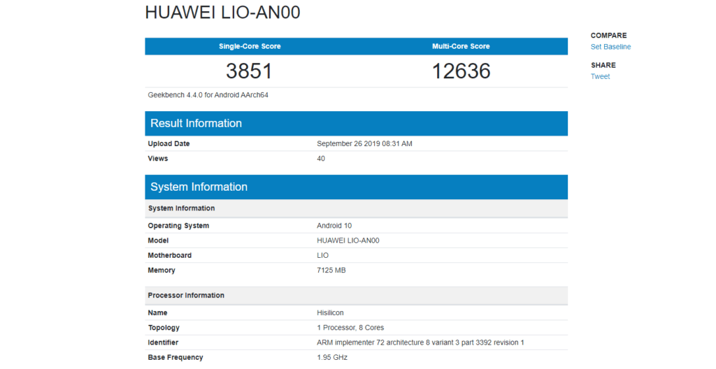 Huawei Mate 30 Pro 5G Geekbench Benchmark shows up, Kirin 990 5G comfortably beats Snapdragon 855+ 2 HUAWEI LIO AN00 Mate30pro geeekbench 1024x528 1