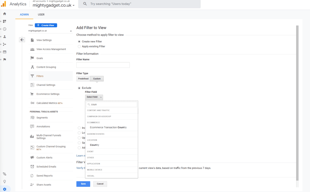 How to remove fake traffic from Google Analytics – Filter traffic spam from Czechia and Seychelles 3 How to remove fake traffic from Google Analytics 3 1024x635 1