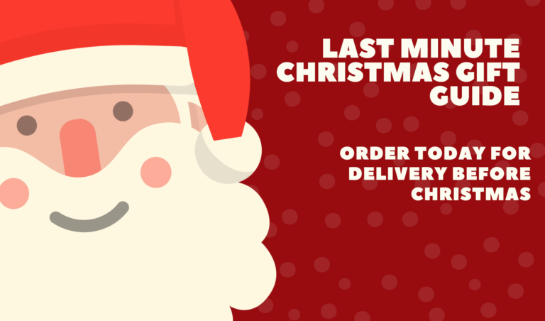 Last Minute Christmas Gift Guide with before Christmas deliveries