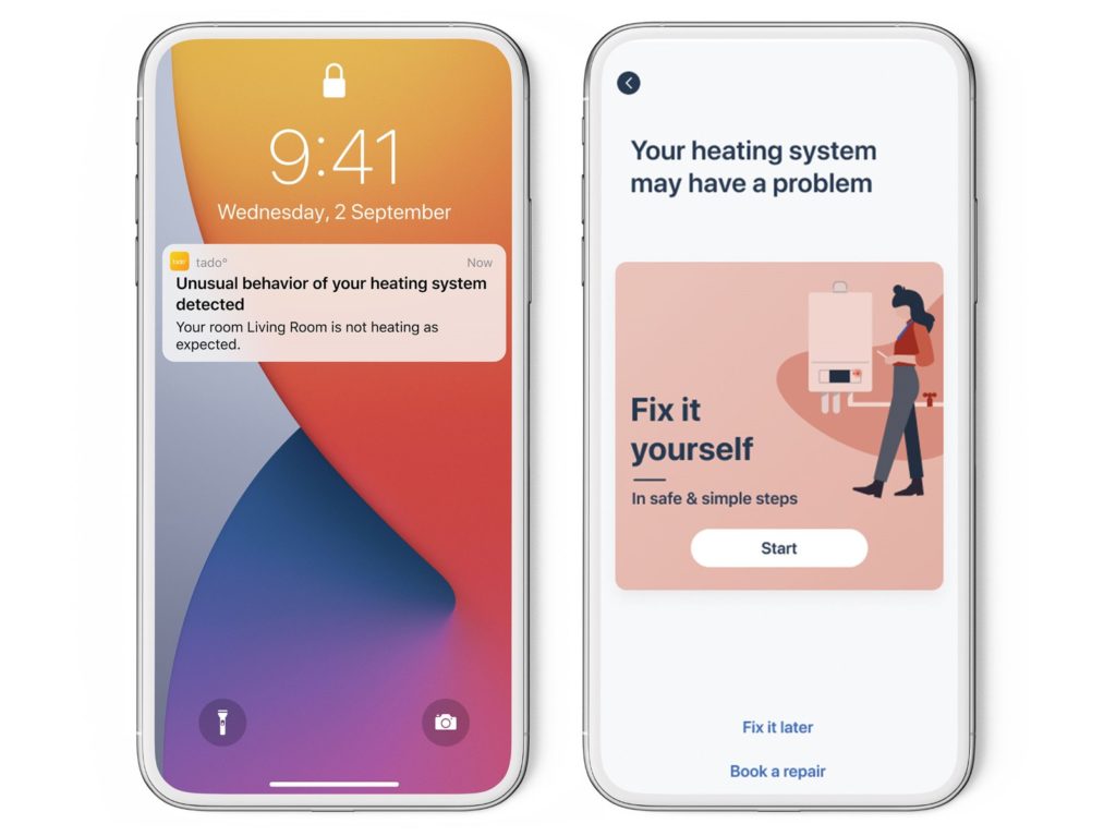 Tado V3+ Starter Kit & Wireless Temperature Sensor Launched – More accurate room temperature readings and control 3 Press CareProtect Screen EN 1024x767 1