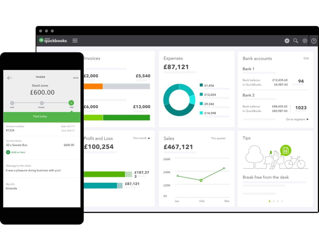 Top Tech Based Solutions to Help You Get a Better Handle on Your Spending Habits 2 QuickBooks 1024x768 1