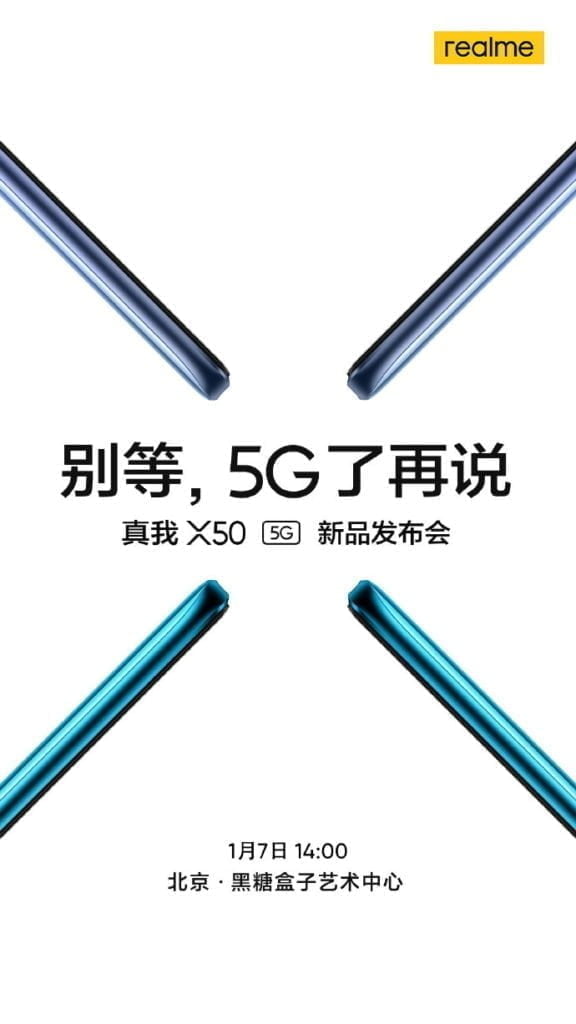 Realme X50 5G launches 7th of January in China 2 RealmeX505g 576x1024 1