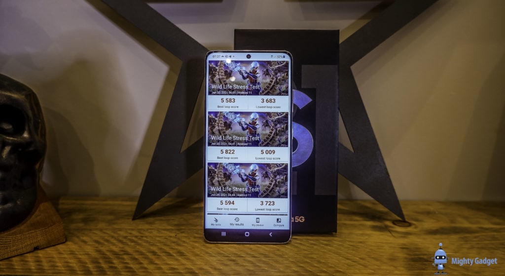 Samsung Galaxy S21 Ultra review stress test thermal throttling 1024x559 1