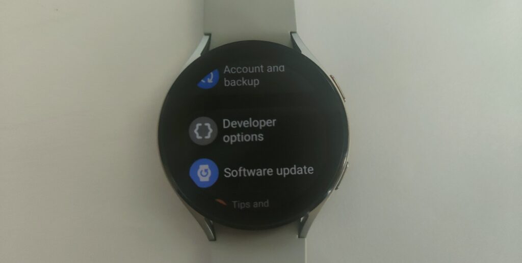 How to use ECG & Blood Pressure on a Galaxy Watch 4 without a Samsung Phone using a modded Samsung Health Monitor App 4 SamsungGalaxy Watch4 enabled debugging 2 1024x517 1