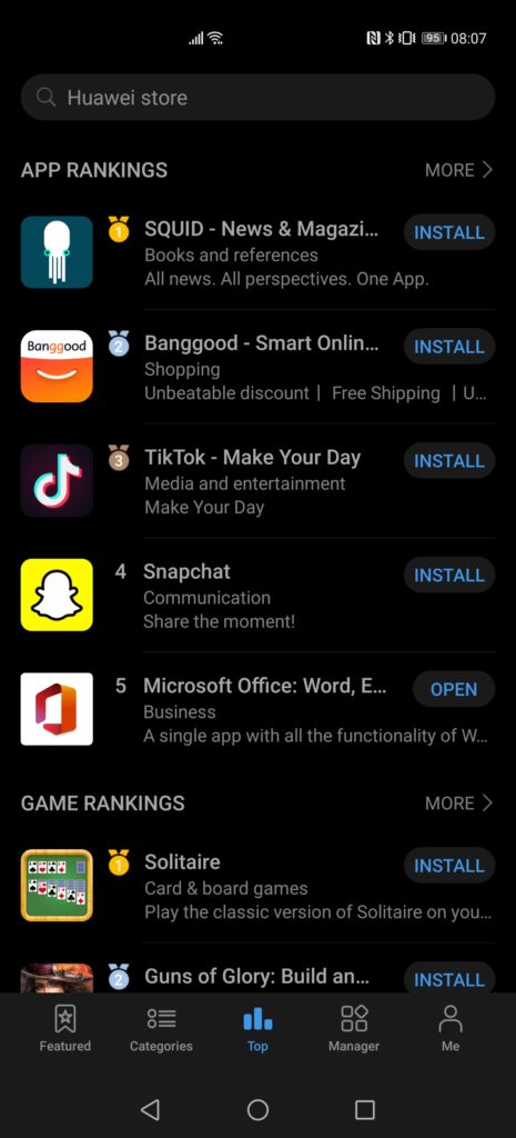 Huawei P40 Pro Google Mobile Services & Apps Guide – What works and what doesn't. 15 Screenshot 20200405 080733 com.huawei.appmarket 465x1024 1
