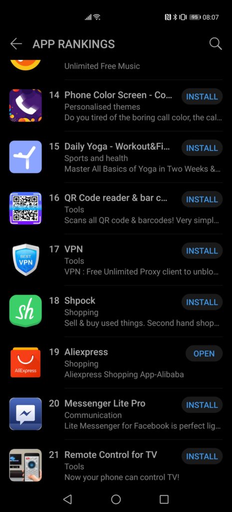 Huawei P40 Pro Google Mobile Services & Apps Guide – What works and what doesn't. 17 Screenshot 20200405 080753 com.huawei.appmarket 465x1024 1