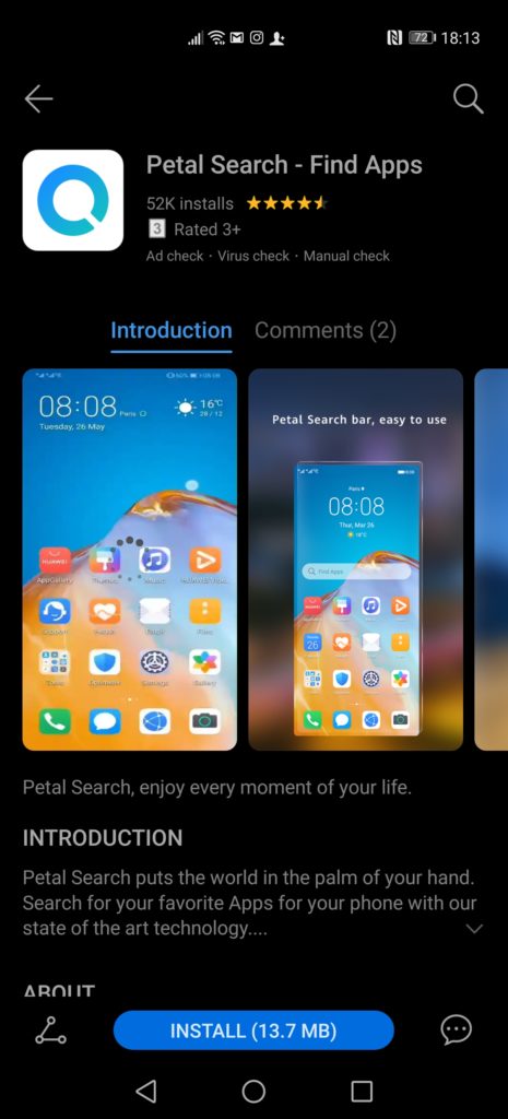 Huawei P40 Pro Google Mobile Services & Apps Guide – What works and what doesn't. 8 Screenshot 20200603 181345 com.huawei.appmarket 465x1024 1