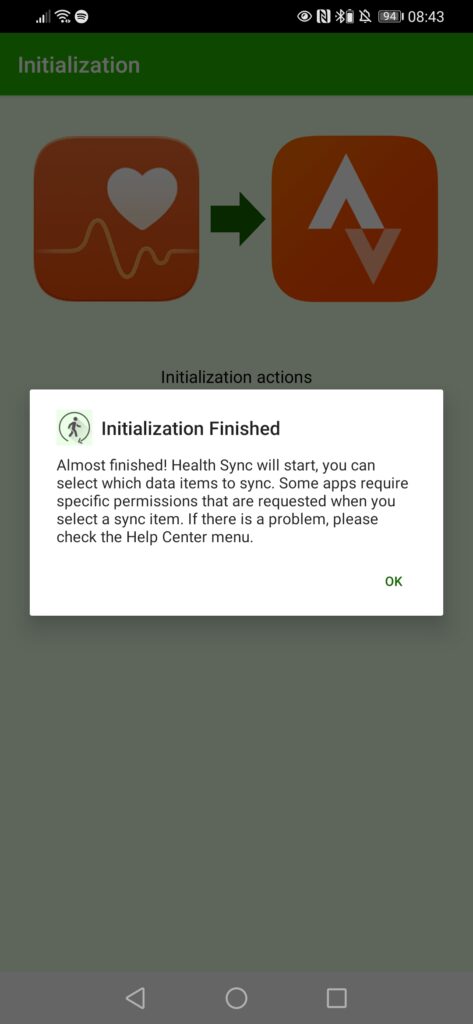 How to sync your activities from Huawei Health to Strava – For Huawei Watch GT series, Honor Watch and Honor / Huawei band 13 Screenshot 20210428 084314 nl.appyhapps.healthsync 473x1024 1