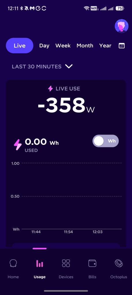 What happens to excess solar generation when using an EcoFlow Stream Microinverter? 2 Screenshot 20260710 121159 energy octopus octopusenergy android OctopusMainActivit 1