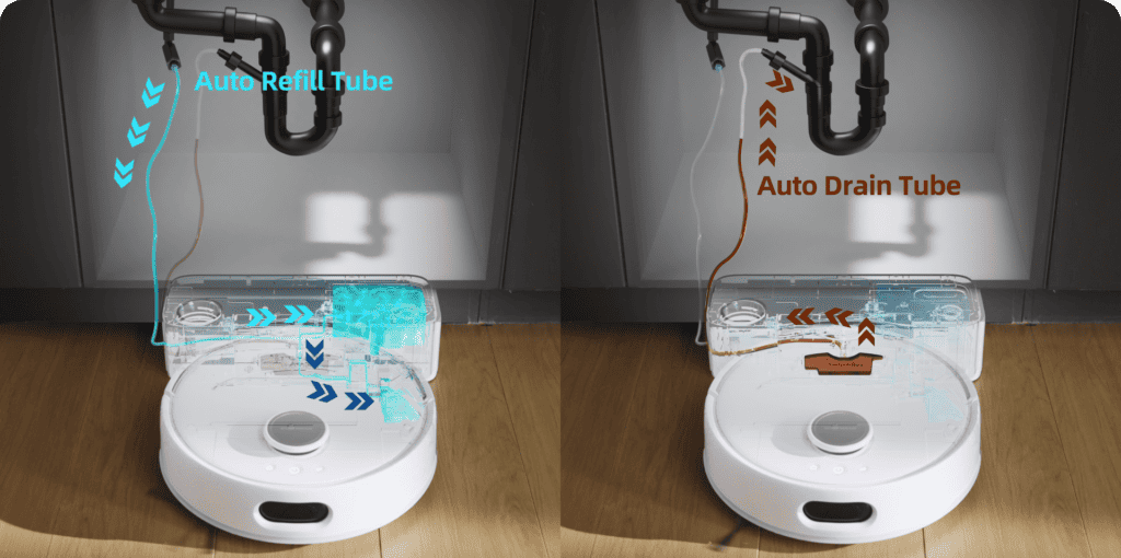 SwitchBot S10 launches on Kickstarter starting at $799 - Self-refilling and Draining Robot Vacuum Cleaner and Mop 3 Self refilling and draining 1024x510 1