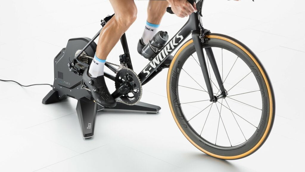 T2900S Tacx FLUX Smart bike trainer in use front gallery 1024x576 2