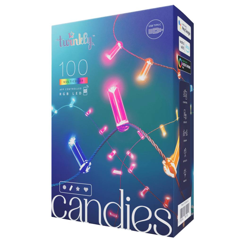 Twinkly Unveils Candies - HD Smart Christmas Tree String Lights in Four Shapes 5 TWKC100RGB G Packaging 2023 5 1024x1024 1