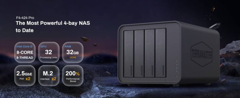 TerraMaster Unveils Most Powerful 4-Bay NAS Yet with F4-424 Pro 5 TerraMaster Unveils Most Powerful 4-Bay NAS Yet with F4-424 Pro