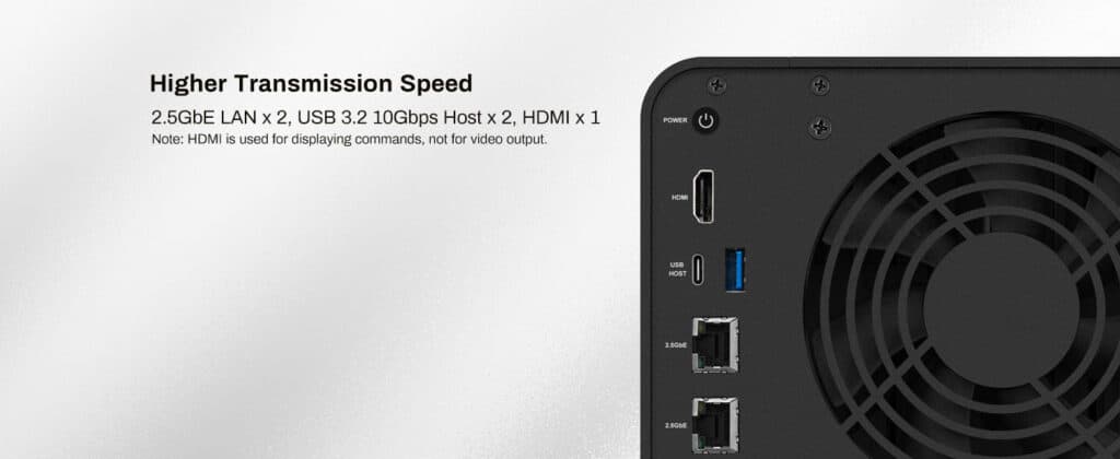TerraMaster Unveils Most Powerful 4-Bay NAS Yet with F4-424 Pro 2 TerraMaster F4 424 Pro Ports 1024x420 1