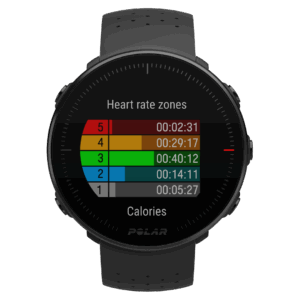 Vantage M front black HR zones