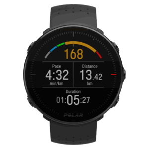 Vantage M front black running HR168