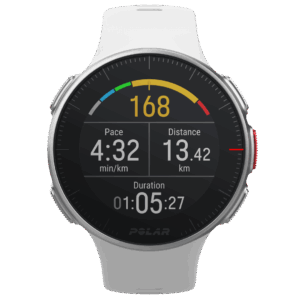 Vantage V front white running HR168