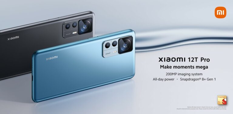 Xiaomi 12T Pro announced with 200MP Samsung ISOCELL HP1, Snapdragon 8+ Gen1 & 5000mAh battery with 120W charging for just £699
