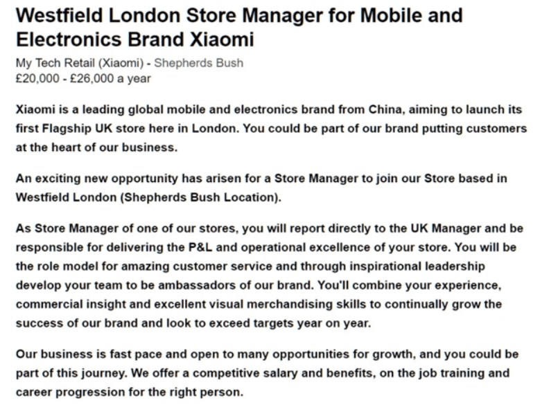 Xiaomi UK Store