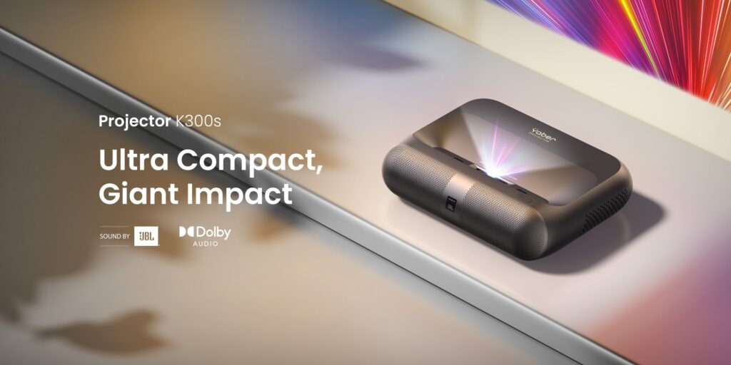 Yaber Showcases New Projectors at CES 2025 including K300s Ultra-Short Throw Projector 2 Yaber K300s CES 2025 1024x512 1