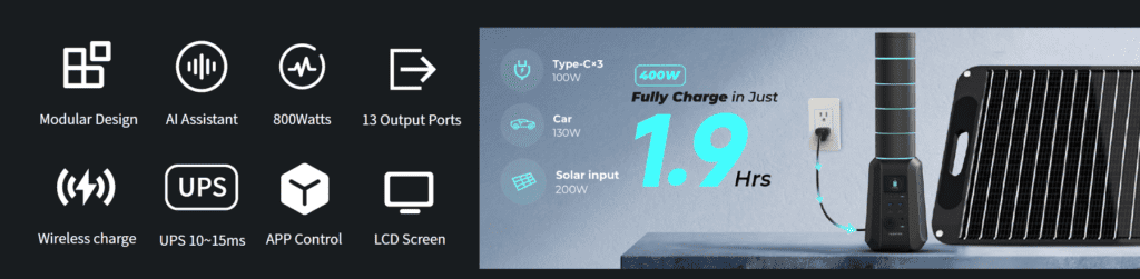Yooatom to Unveil Modular Origin 800 Power System at CES 2024 4 Yooatom Origin 800 1 1024x251 1