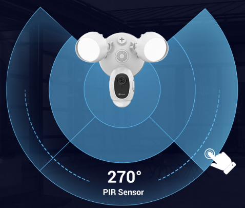 EZVIZ LC1C Full HD Wi-Fi floodlight camera upgrades previous LC1 with human detection PIR and starlight colour night vision 7 c70970bb 4e4b 4f9a b22b 4e1f81e82ce1