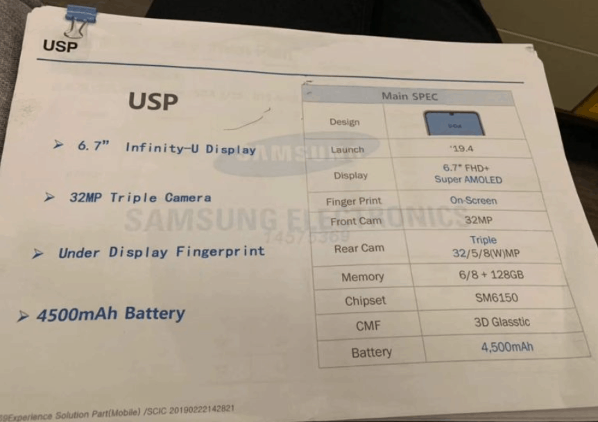 Samsung Galaxy A60 Specifications Leaked: Snapdragon 675, 4,000 mAh Battery 3 chrome MWe6c8fTeL