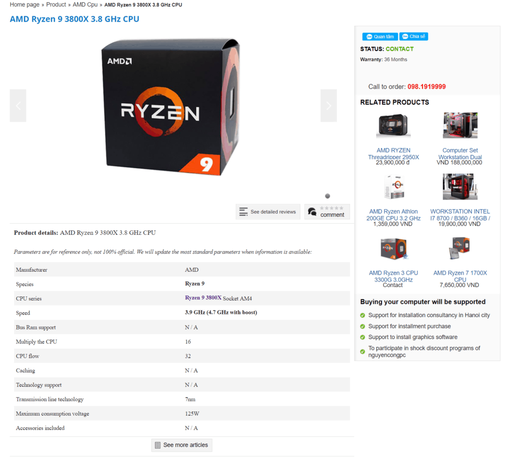 AMD Ryzen 9 3800X, Ryzen 7 3700X & Ryzen 5 3600X listed at online stores 3 chrome Yew2UlRrUY 1024x931 1