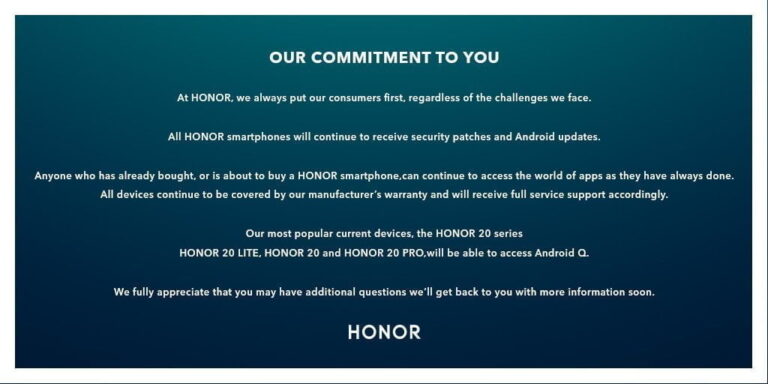 Trump eases up on Huawei, while both Huawei and Honor commit to Android Q updates