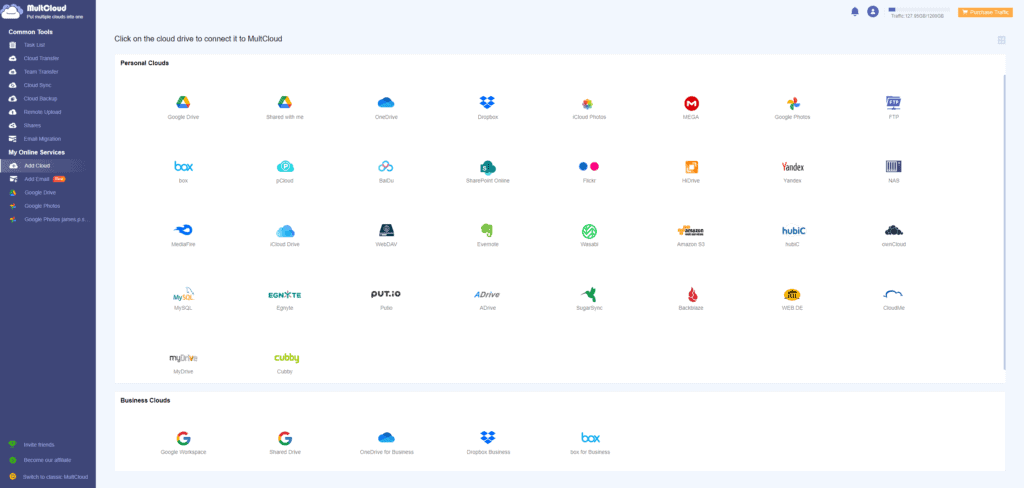 How to Automatically Back Up Google Photos – Guides for MultCloud & Google Photos Sync 3 multcloud services 1024x488 1