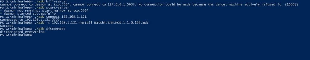How to use ECG & Blood Pressure on a Galaxy Watch 4 without a Samsung Phone using a modded Samsung Health Monitor App 8 powershell jBAN5L1kzs 1024x201 1