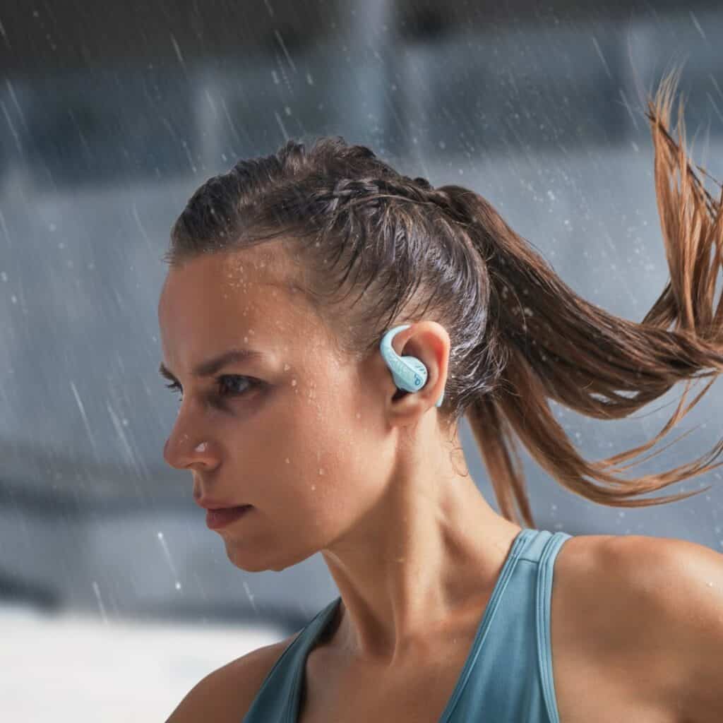 Soundcore Launches Open-Ear AeroFit Series Earbuds 3 soundcore AeroFit Pro lifestyle Aqua Blue2 1024x1024 1