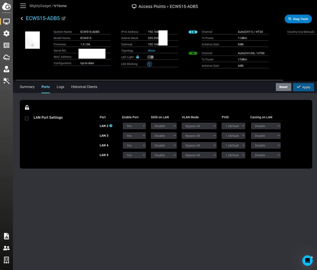 EnGenius ECW515 Access Point Review 16 EnGenius ECW515 UI Screenshot 0376